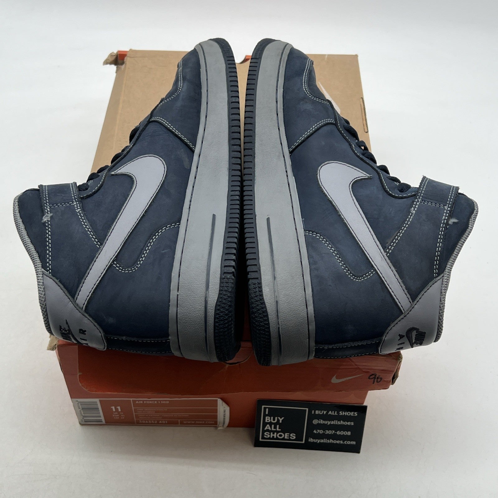 Size 11 - Nike Air Force 1 Mid Blue (306352-401)