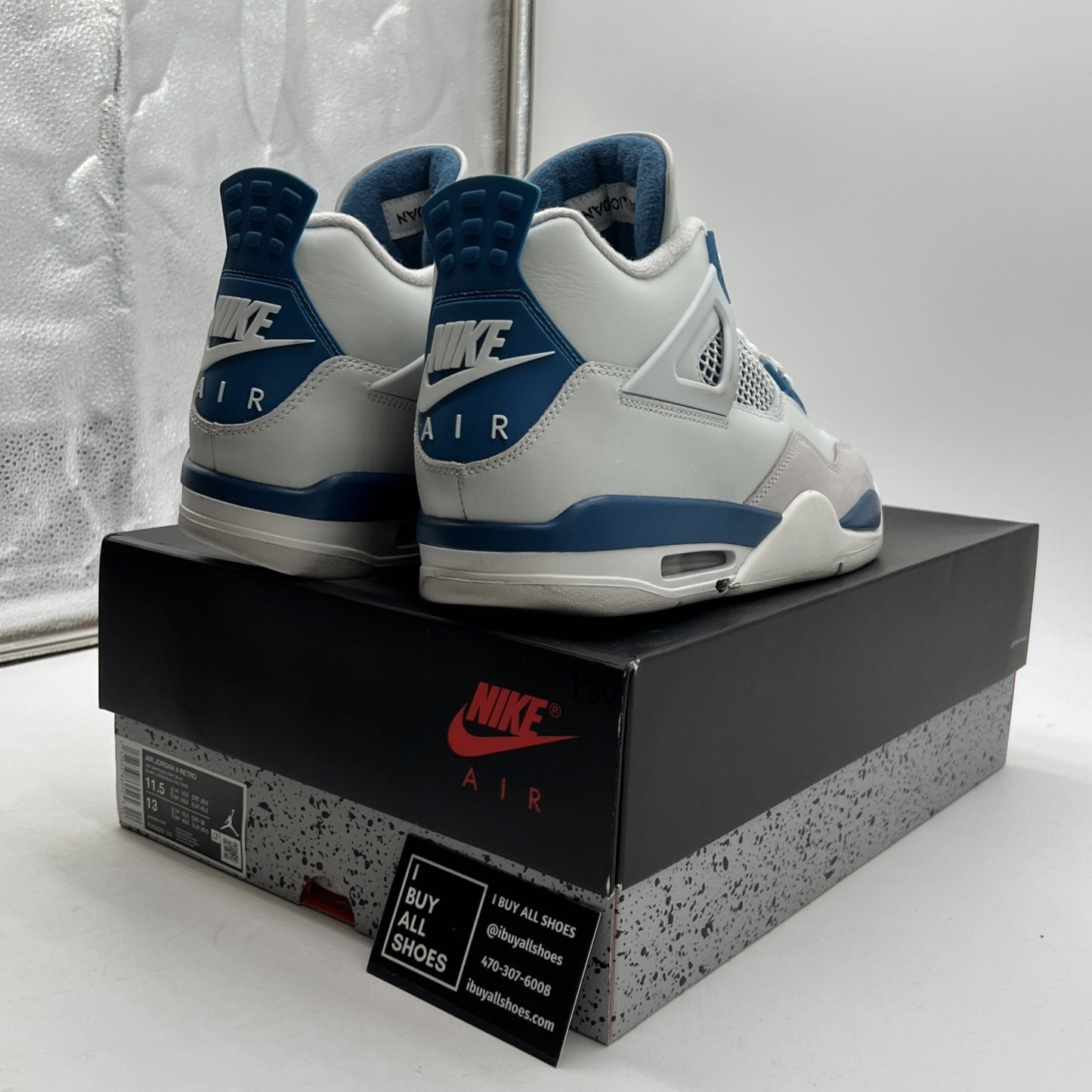 Size 11.5 - Air Jordan 4 Retro 2024 Military Blue (FV5029-141)