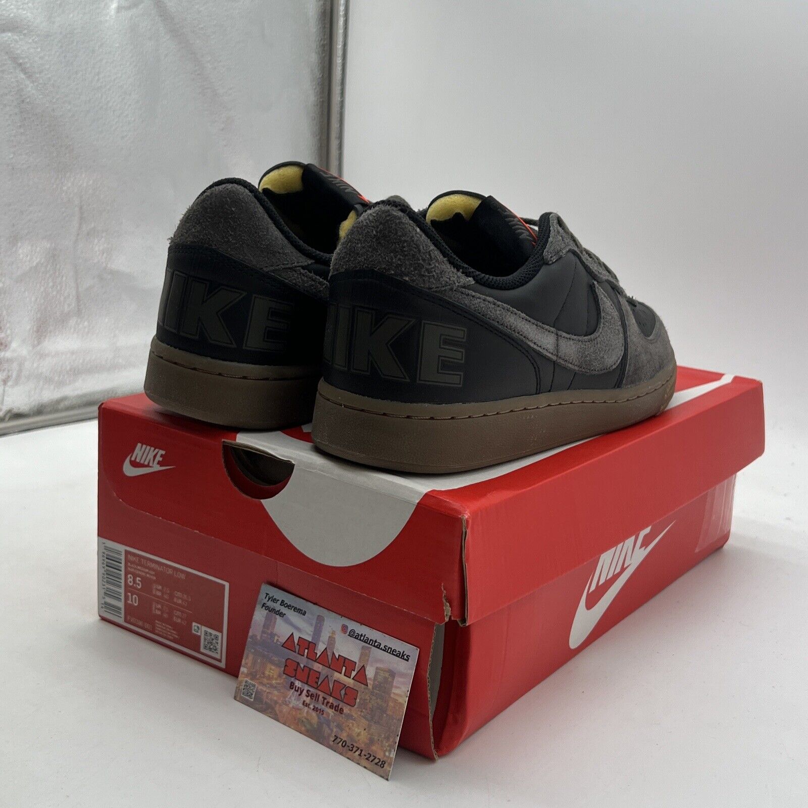 Size 8.5 - Nike Terminator Low Medium Ash Gum (FV0396-001)