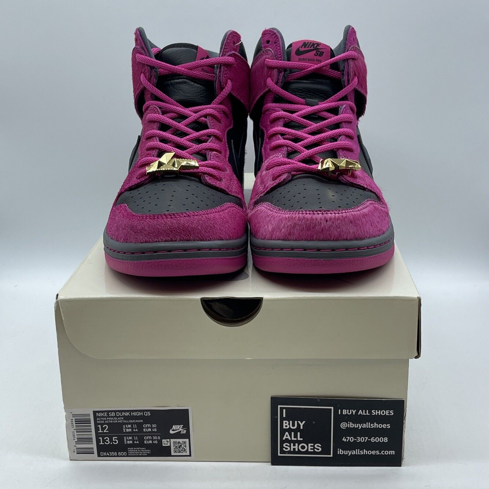 Size 12 - Nike Run The Jewels x Dunk SB High 4/20 Purple Black (DX4356-600)