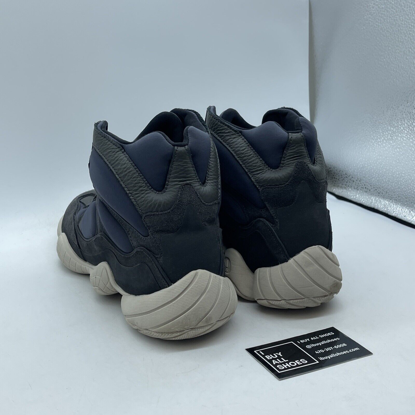 Size 12 - adidas Yeezy 500 High Slate Grey Blue Suede Leather (FW4968)
