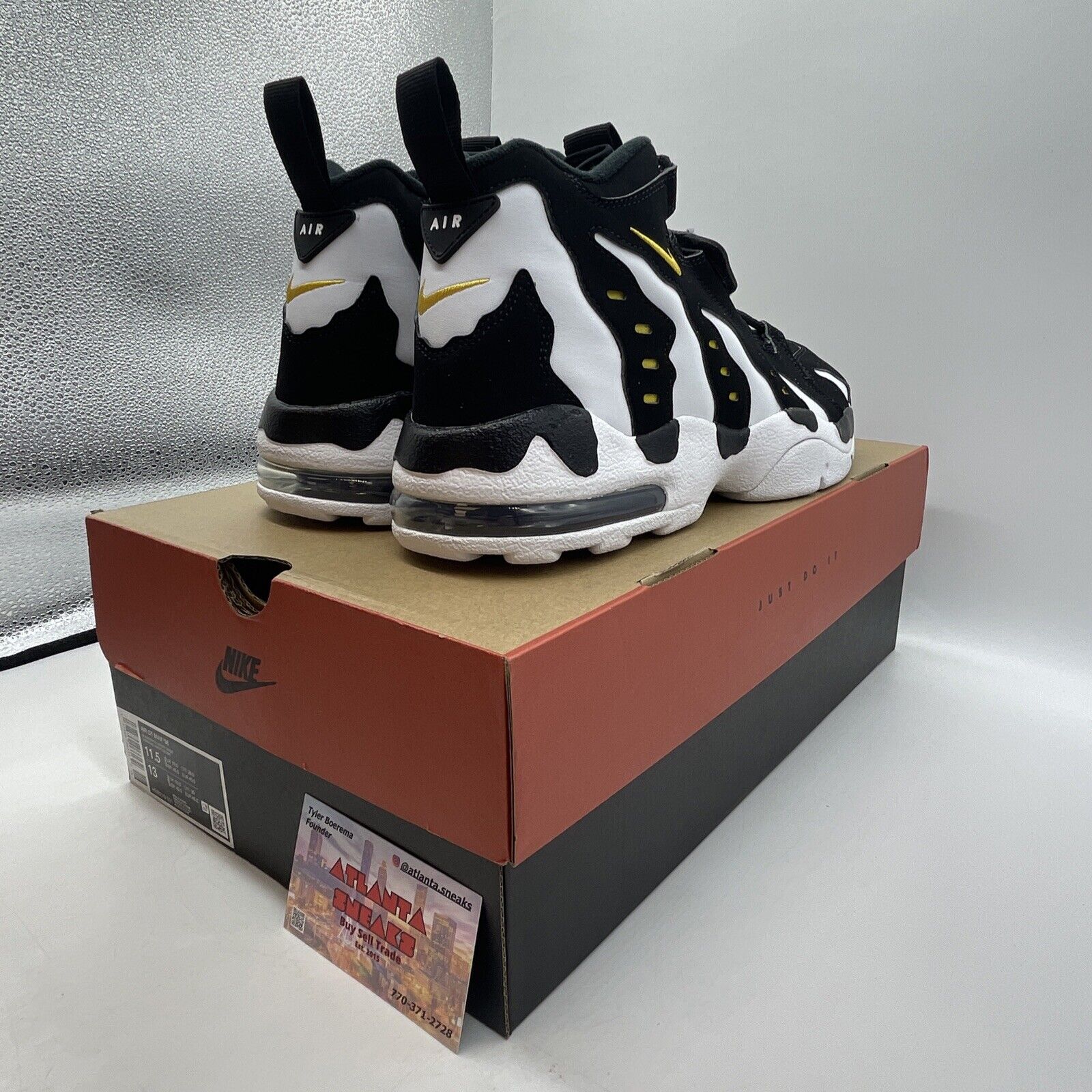 Size 11.5 -  Air Dt Max ‘96 Black White 2024 Yellow Suede Leather  (HM8249-001)