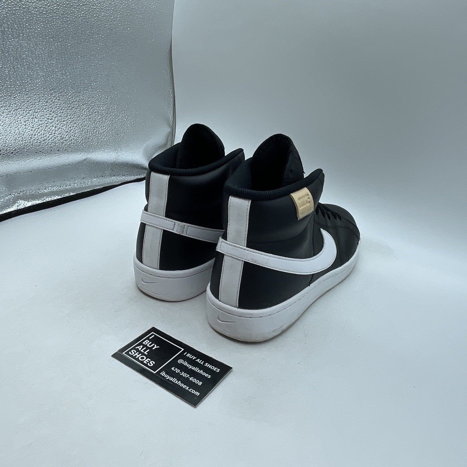 Size 11.5 - Nike Court Royale 2 Mid Black Onyx (CQ9179-001)