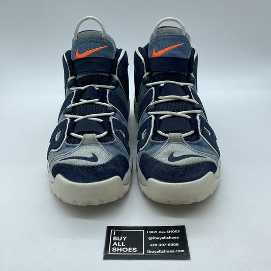 Size 10.5 - Nike Air More Uptempo 96 Denim Blue White Suede (CJ6125-100)