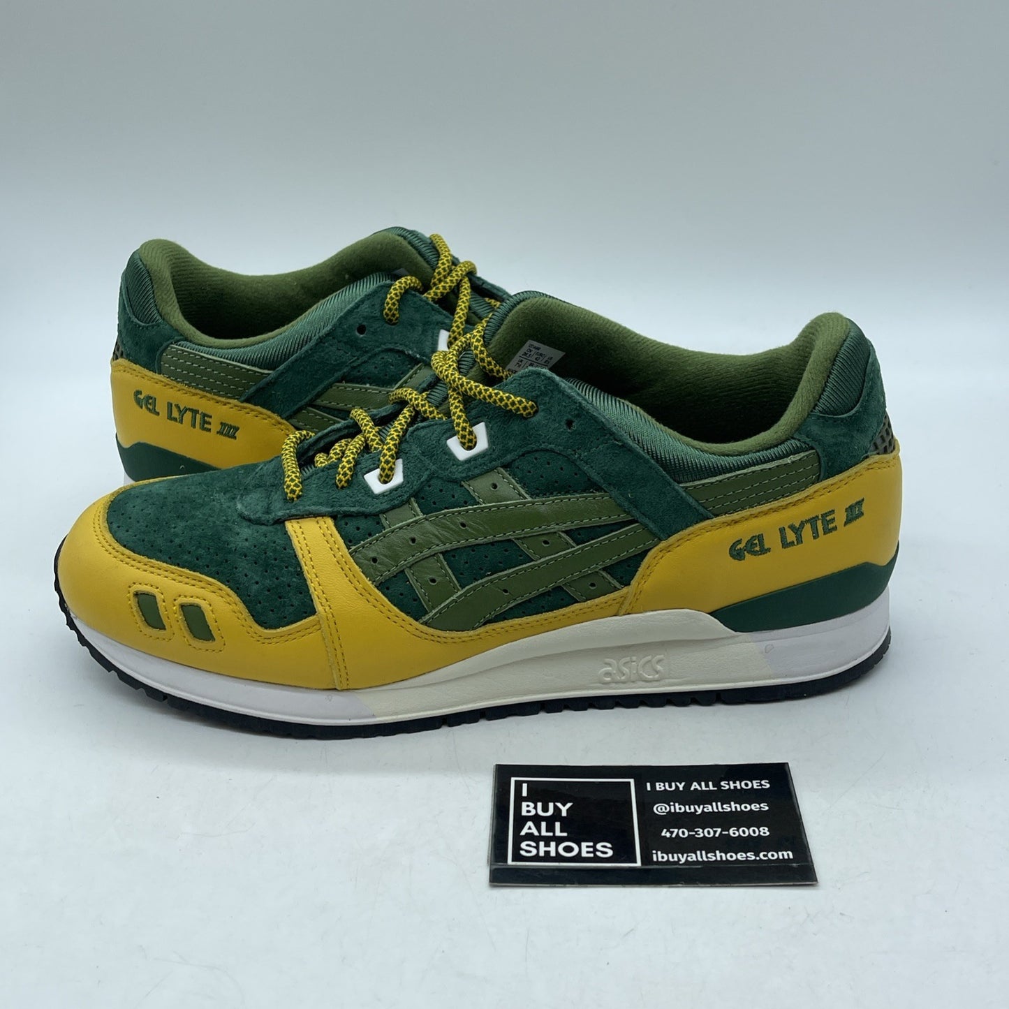 Soze 8.5 - Kith X Marvel Rogue Gel Lyte Green Yellow Suede Leather (1201A996)