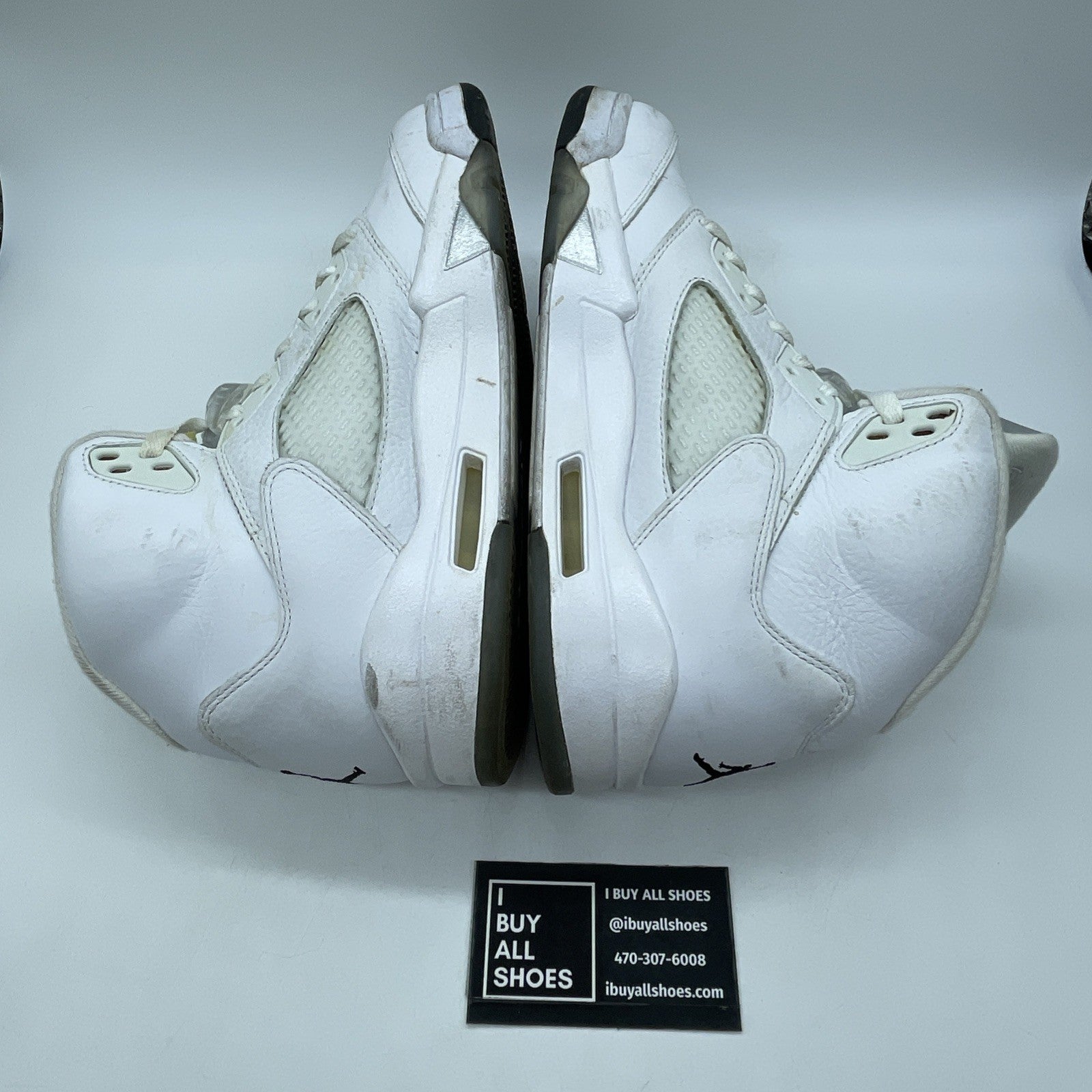 Size 10.5 - Air Jordan 5 Retro 2015 White Metallic (136027-130)