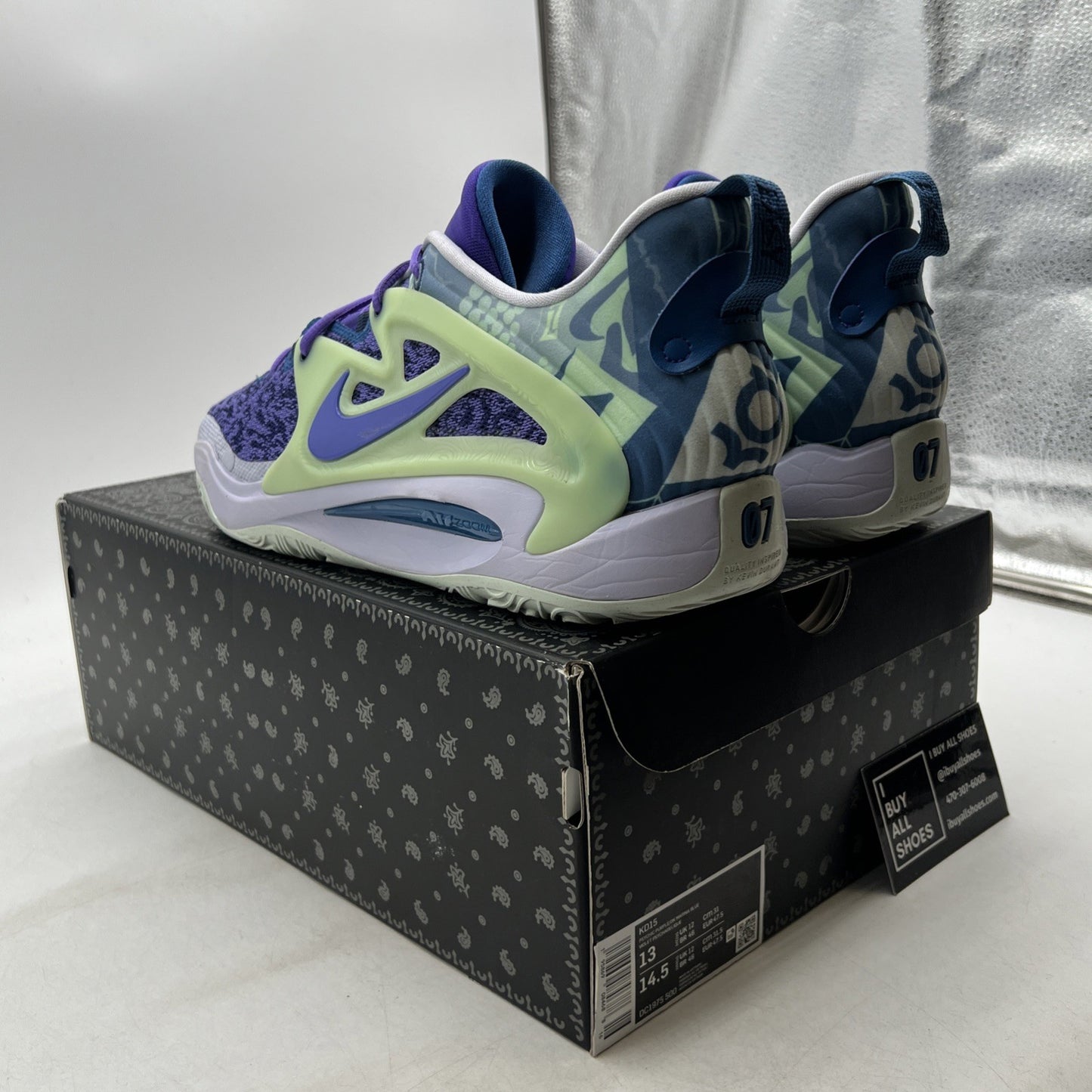 Size 13 - Nike KD 15 'Nightmare 2022' "Pyschic Purple/Marina Blue" (DC1975-500)