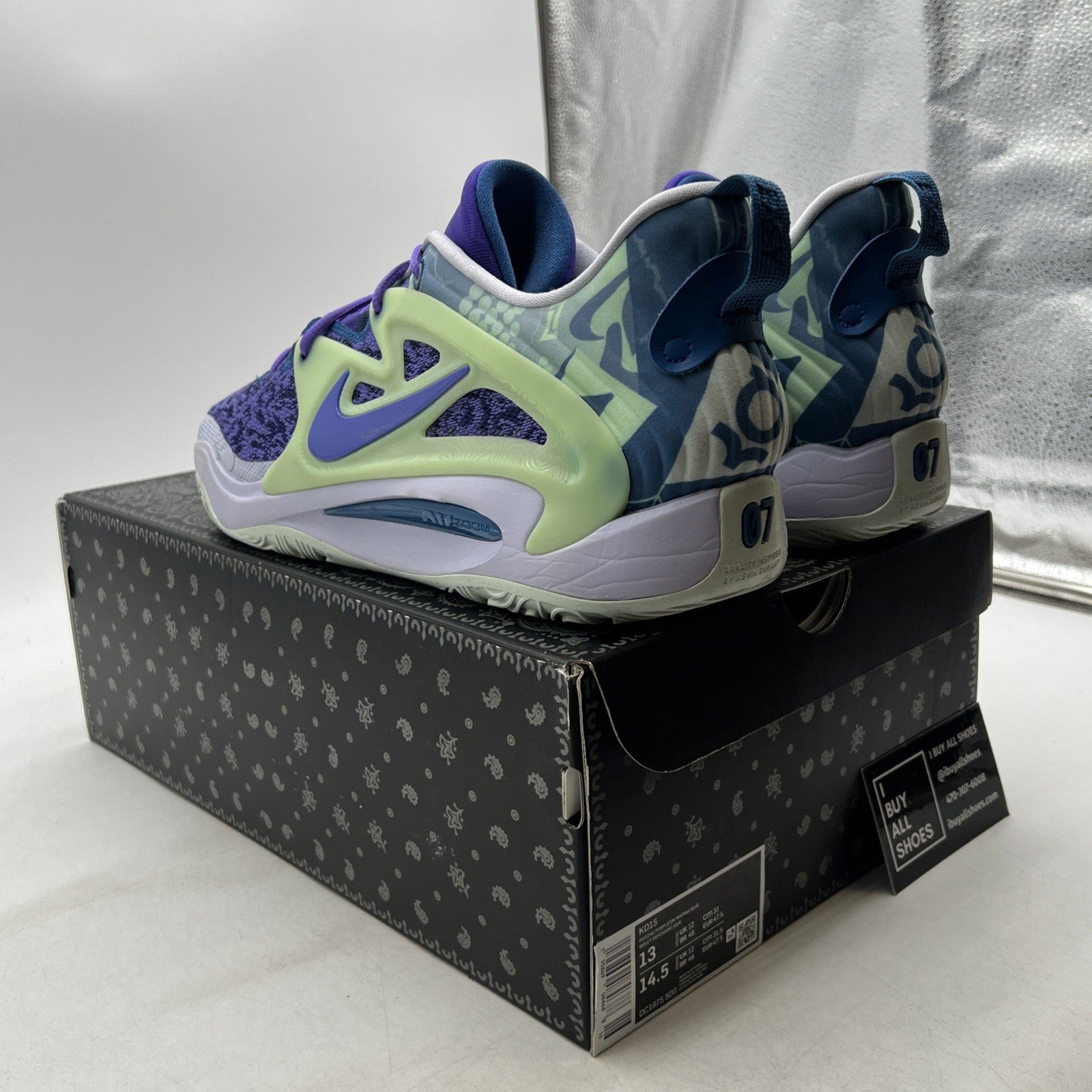 Size 13 - Nike KD 15 'Nightmare 2022' "Pyschic Purple/Marina Blue" (DC1975-500)