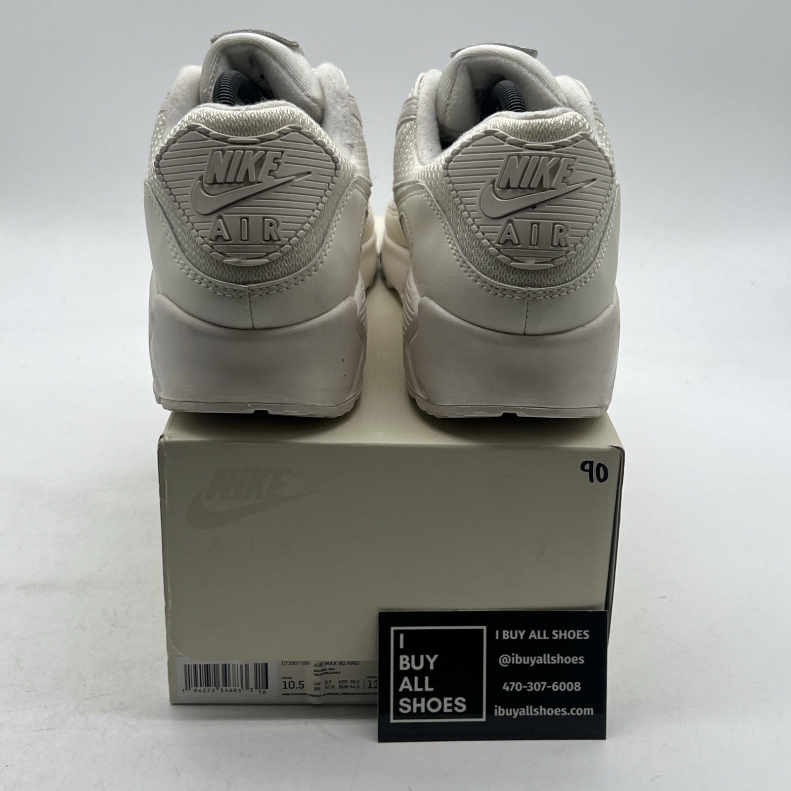 Size 10.5 - Nike Air Max 90 NRG Sail (CT2007-100)