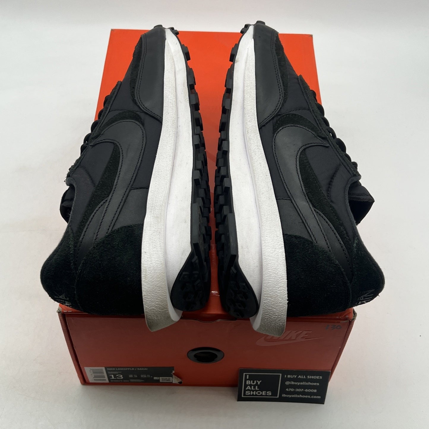 Size 13 - Nike sacai x LDWaffle Black Nylon (BV0073-002)