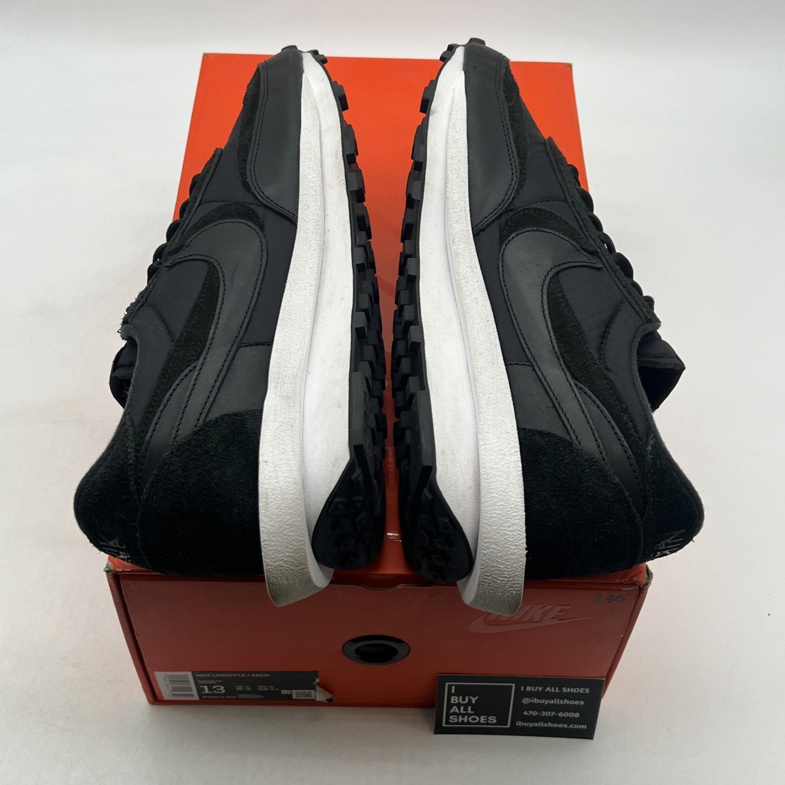 Size 13 - Nike sacai x LDWaffle Black Nylon (BV0073-002)