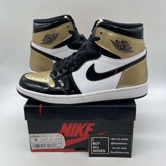 Size 9 - Air Jordan 1 Retro OG NRG High Gold Toe (861428-007)