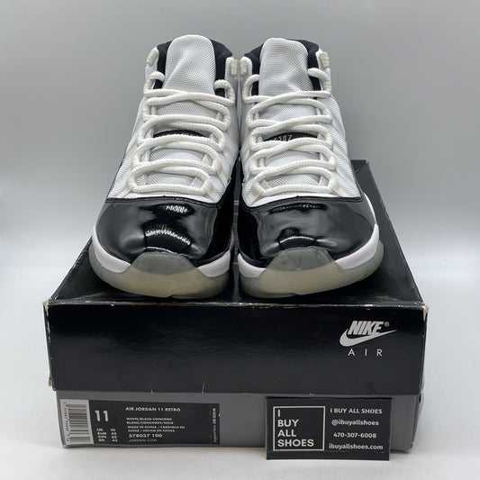 Size 11 - Jordan 11 Retro High Concord Black White Leather (378037-100)
