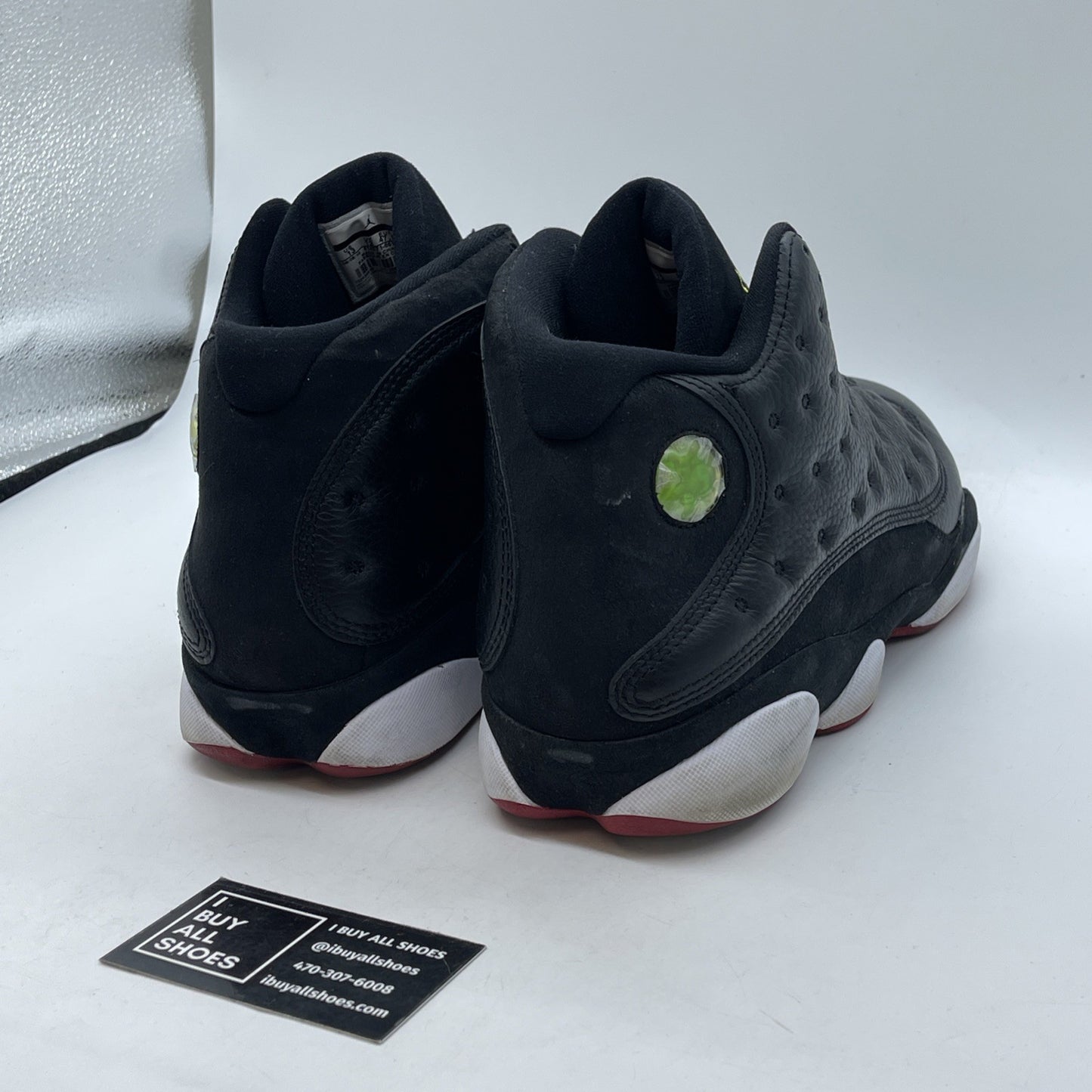 Size 13 - Air Jordan 13 Retro 2011 Playoff Black Suede Leather (414571-001)