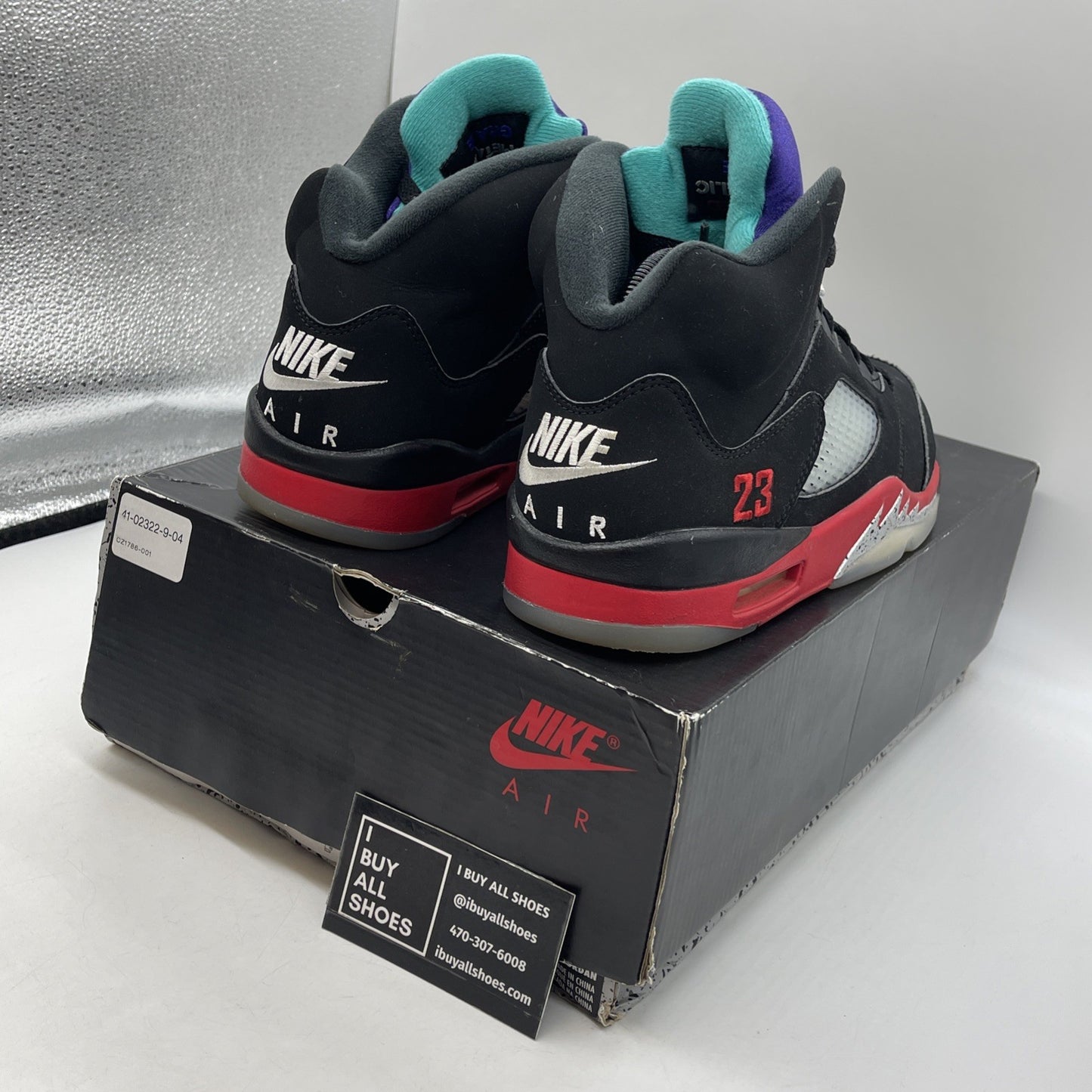 Size 8.5 - Jordan 5 Retro Top 3 Black 2020 (CZ1786-001)