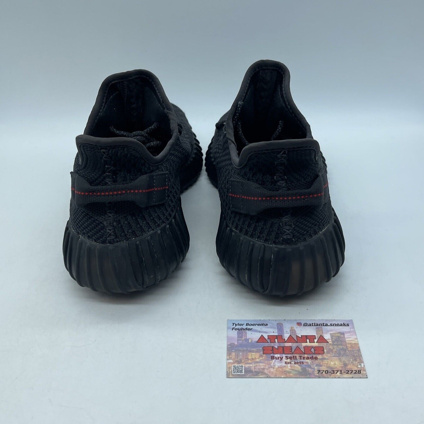 Size 9 - adidas Yeezy Boost 350 V2 Low Black Non-Reflective Red Suede (FU9006)