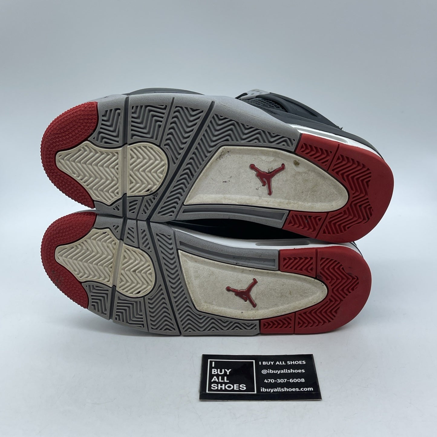 Size 7Y - Air Jordan 4 Retro Bred Reimagined Black Grey Leather (FQ8213-006)