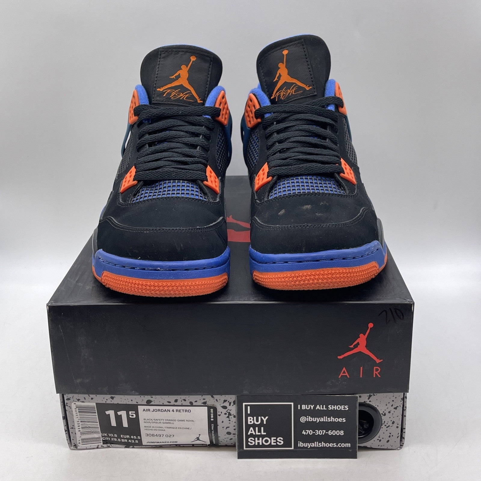 Size 11.5 - Air Jordan 4 Retro Cavs (308497-027)