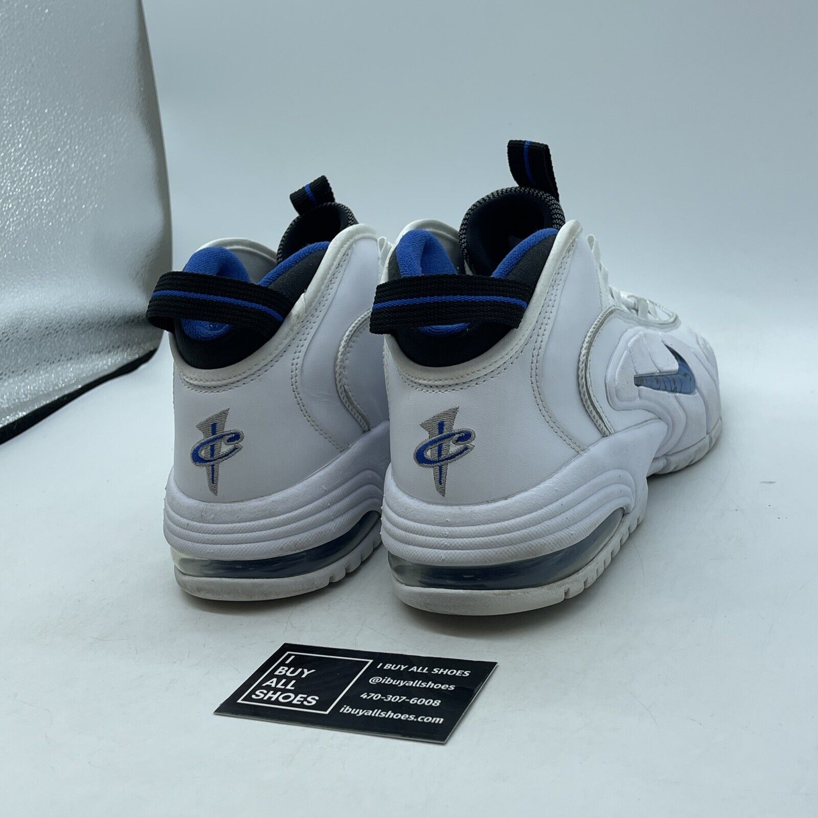 Size 10 - Nike Air Max Penny 1 2022 Home White Blue Suede Leather (DV0684-100)