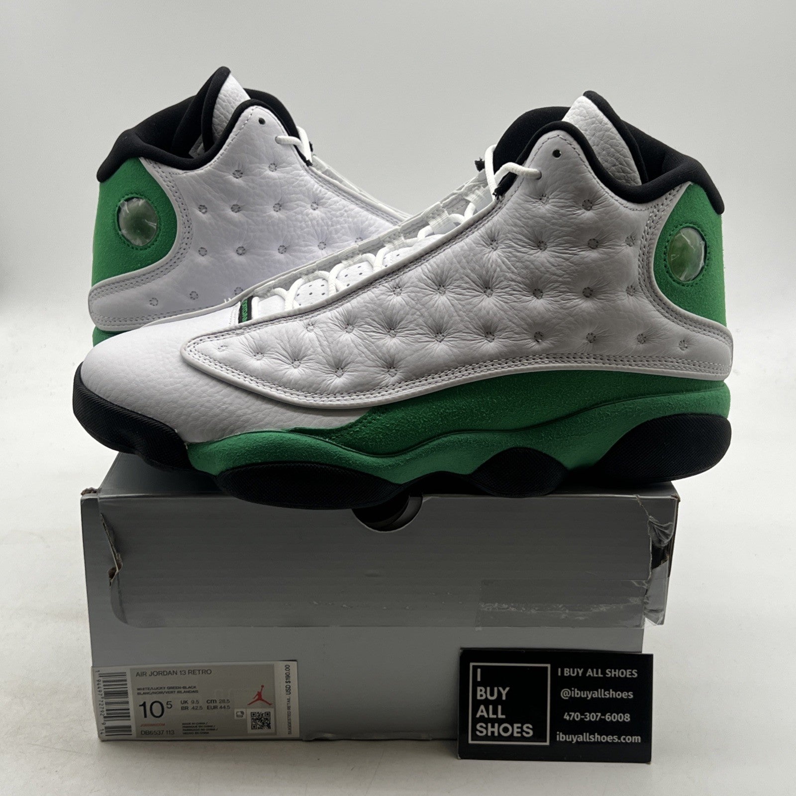 Size 10.5 - Air Jordan 13 Retro Lucky Green 2020 - (DB6537-113)
