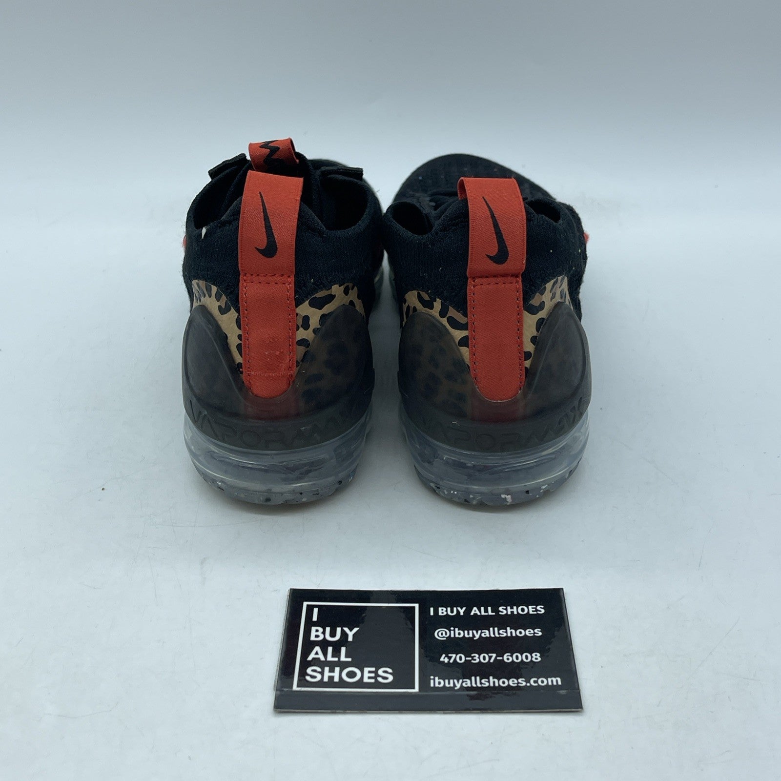 Size 6W - Nike Air Vapormax 2021 Flyknit Leopard Black Brown Suede (DH4090-001)