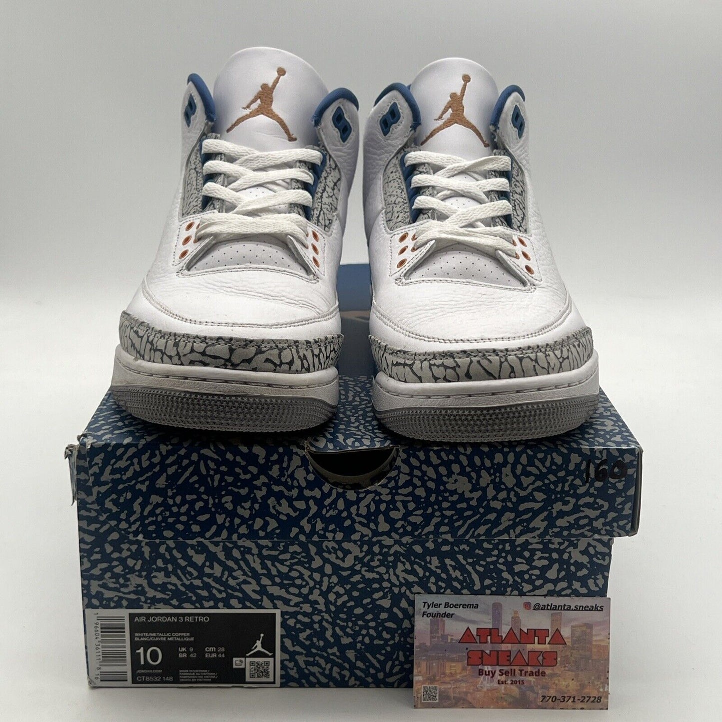 Size 10 - Air Jordan 3 Retro Mid Washington Wizards (CT8532-148)