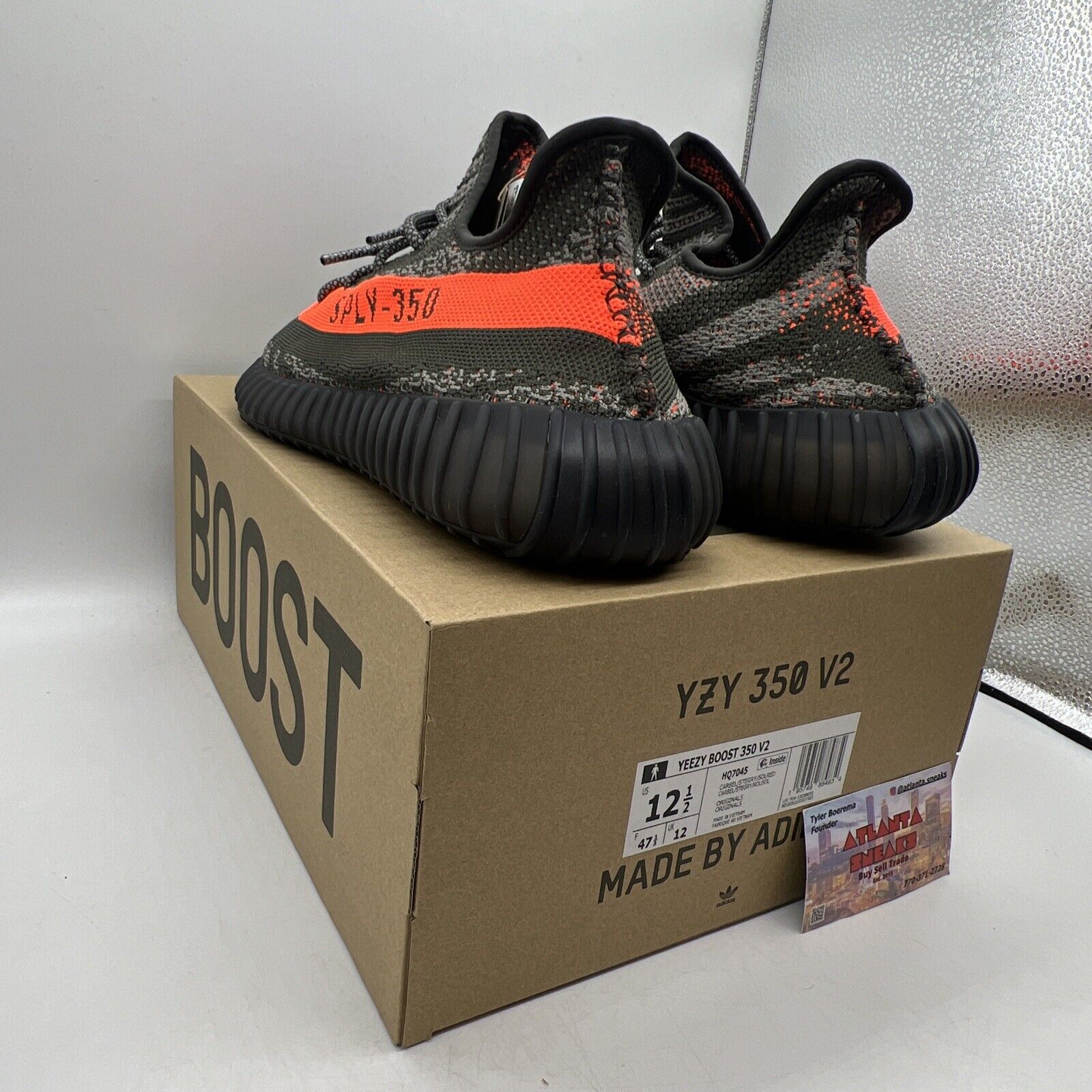 Size 12.5 - adidas Yeezy Boost 350 V2 Low Carbon Beluga