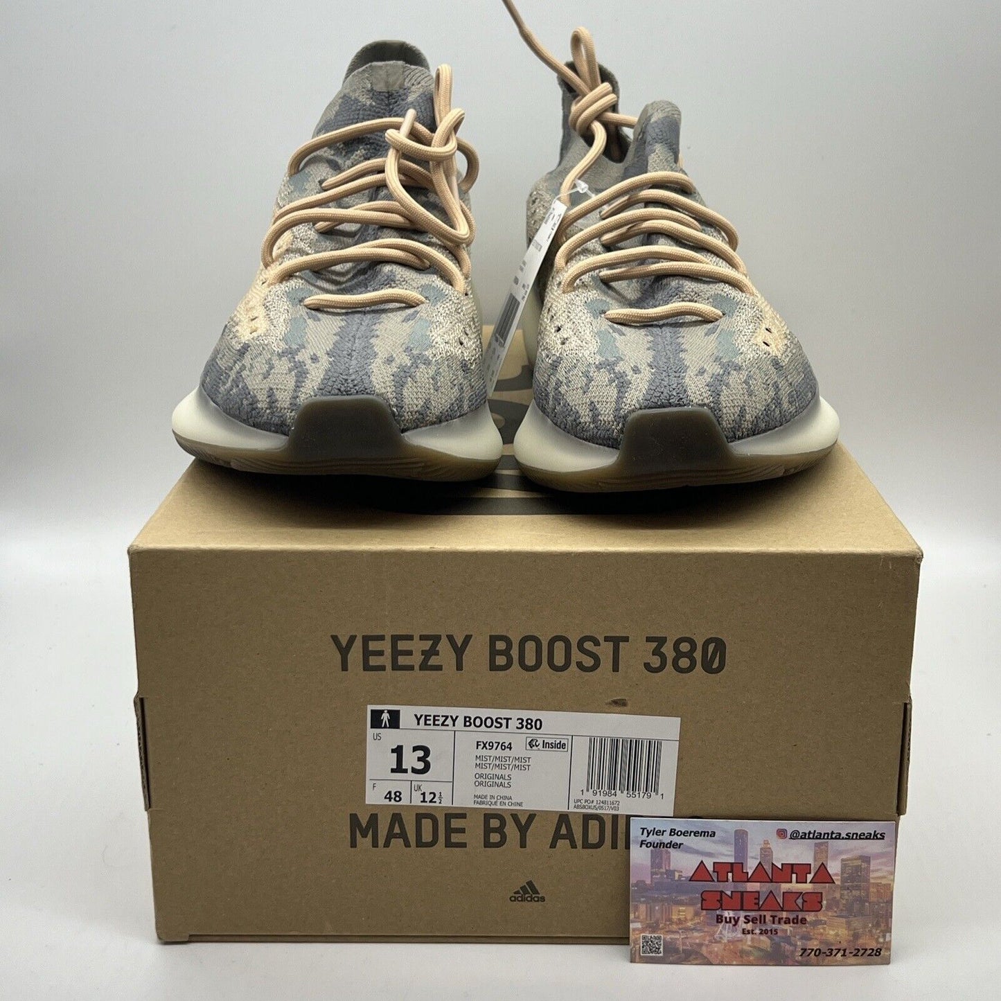 Size 13 - adidas Yeezy Boost 380 Mist Non-Reflective Brand New Og All