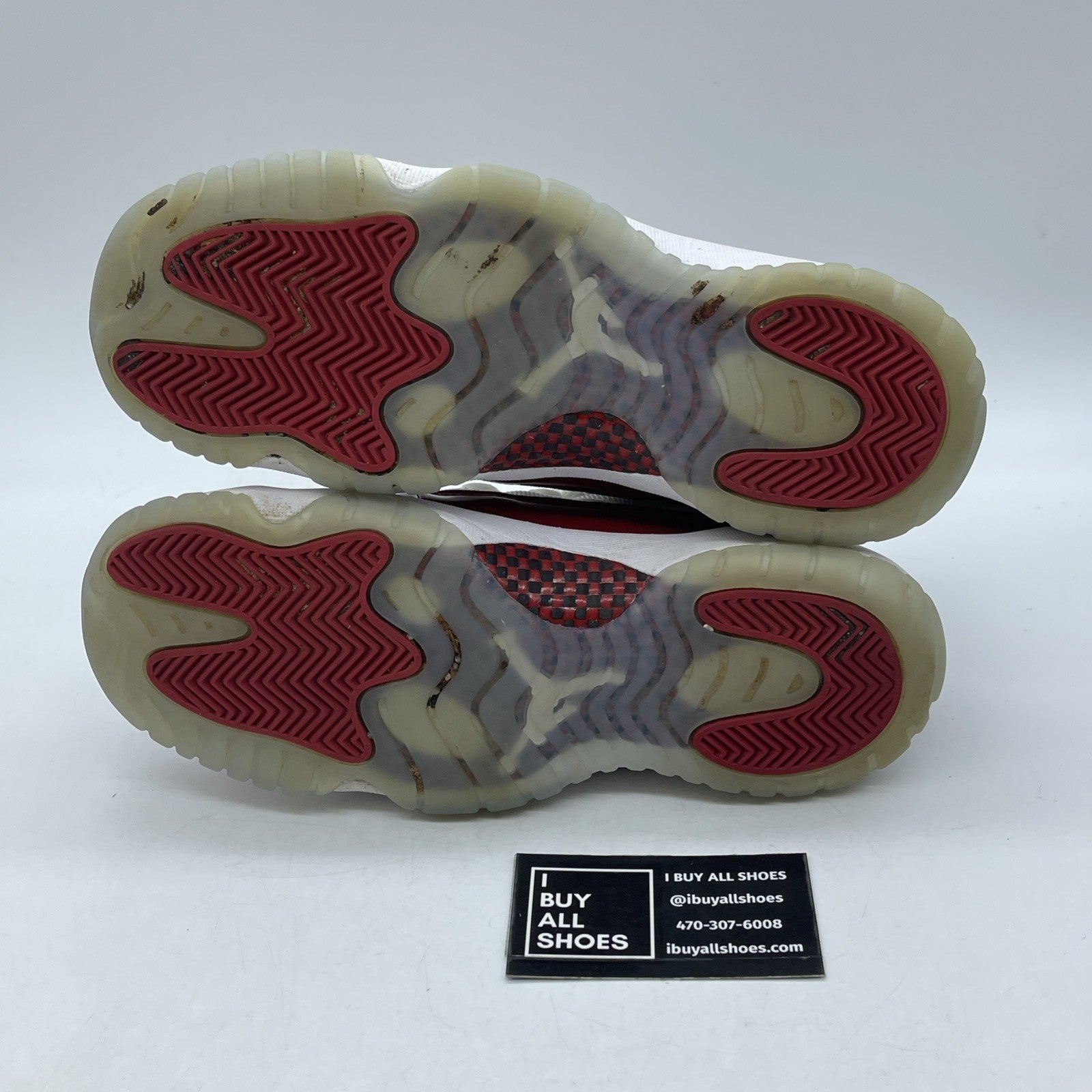 Size 7Y (GS) - Jordan 11 Retro Mid Cherry Red White Suede Leather (378038-116)