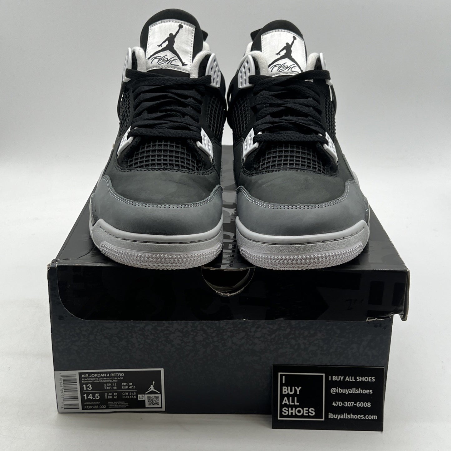 Size 13 - Air Jordan 4 Retro 2024 Fear (FQ8138-002)