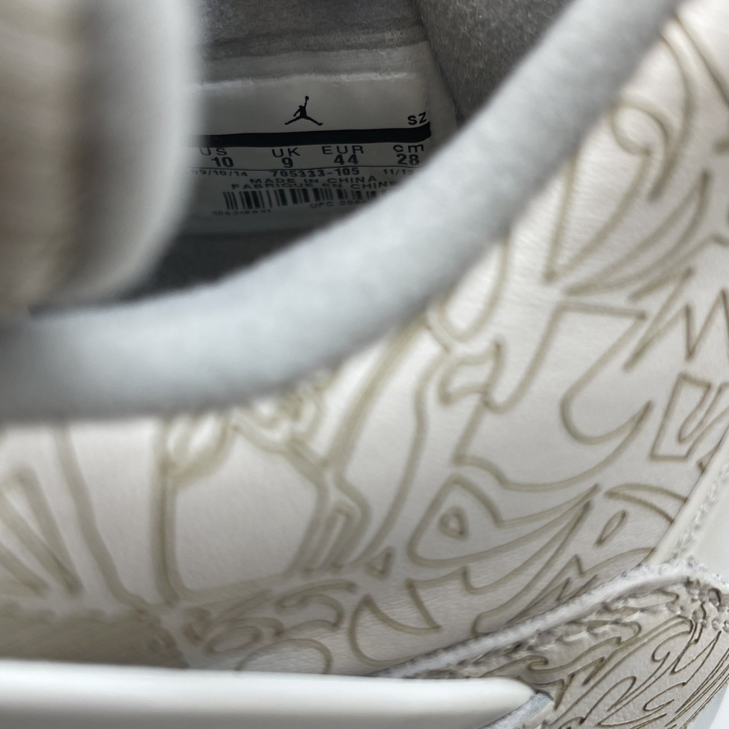 Size 10 - Air Jordan 4 Retro 30th Anniversary Laser Grey Suede (705333-105(