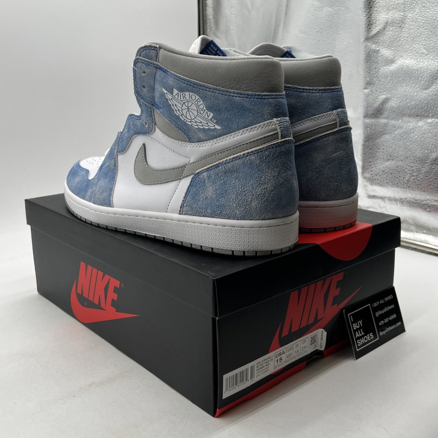 Size 15 - Air Jordan 1 Retro OG High Hyper Royal (555088-402)