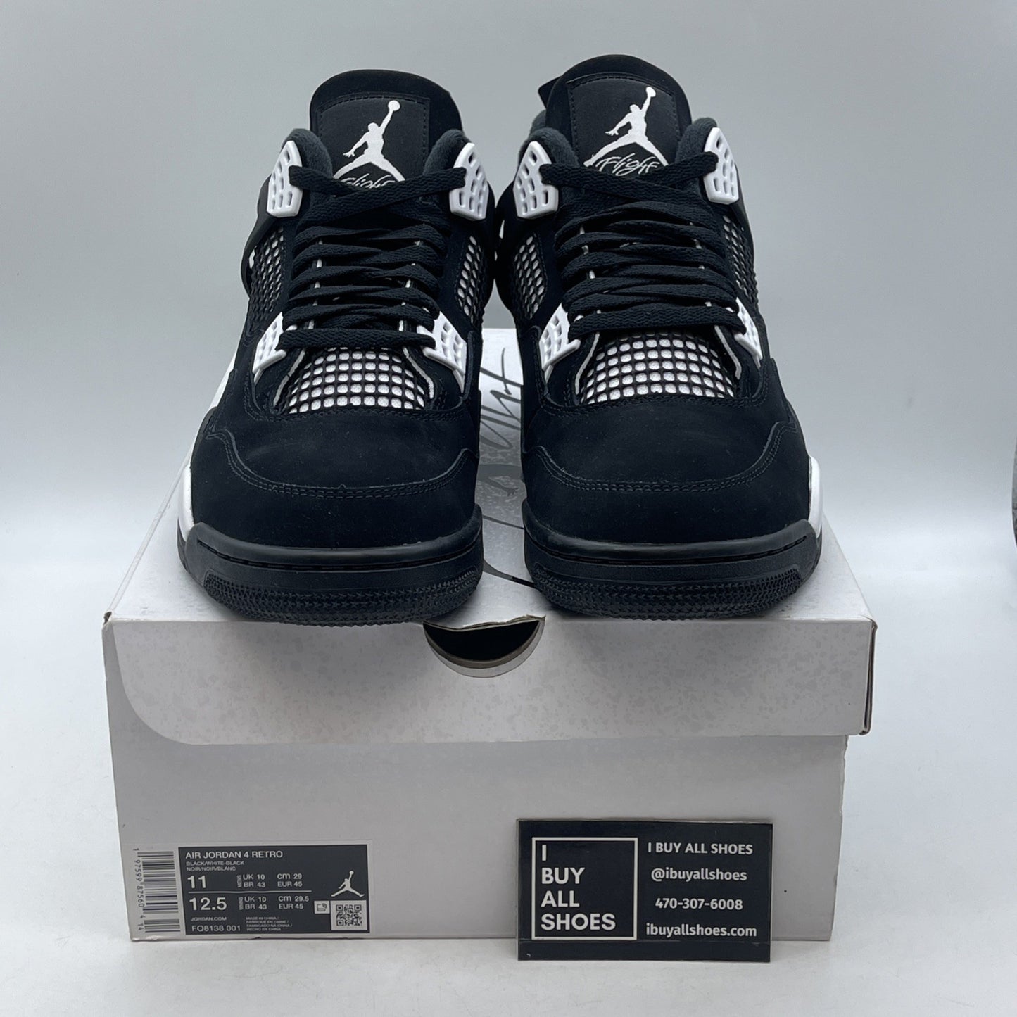 Size 11 - Air Jordan 4 Retro White Thunder (FQ8138-001)