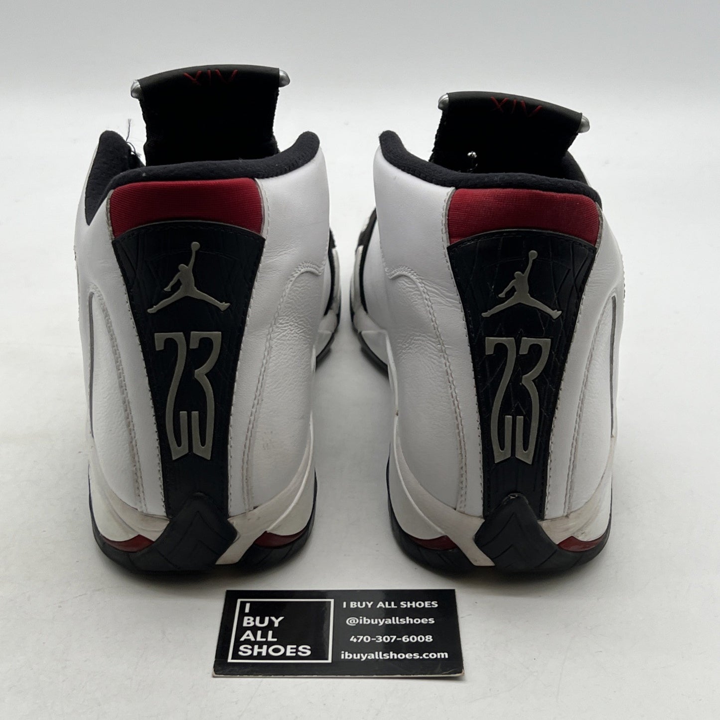 Size 14 - Air Jordan 14 Retro 2014 Black Toe (487471-102)