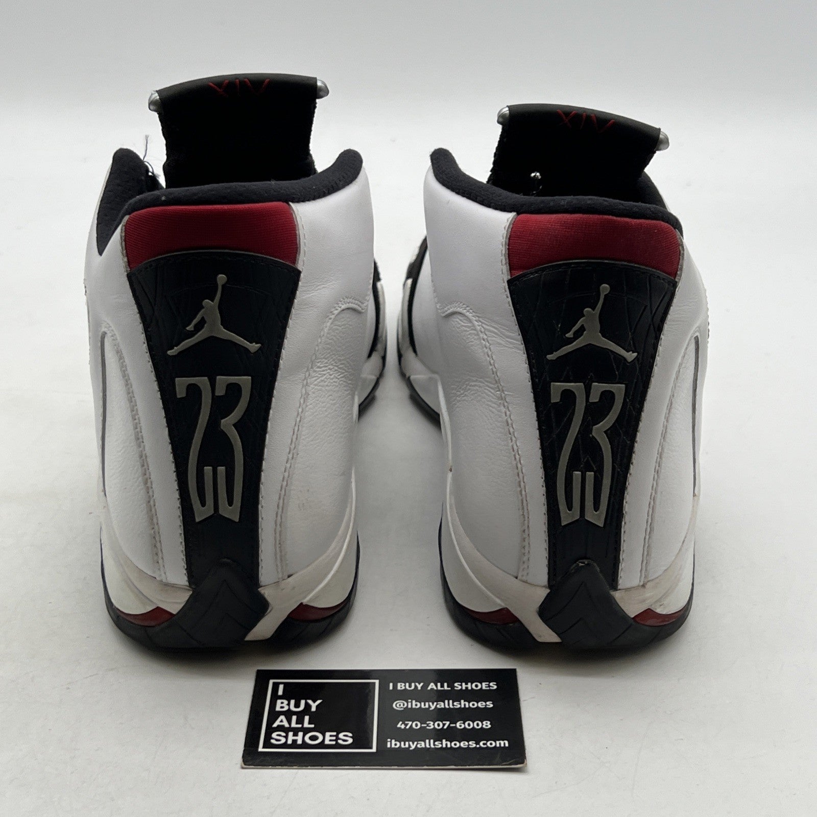 Size 14 - Air Jordan 14 Retro 2014 Black Toe (487471-102)