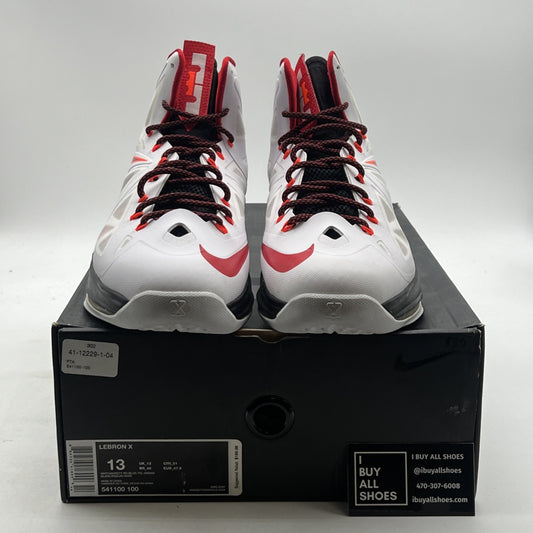 Size 13 - Nike LeBron 10 Heat Home (541100-100)