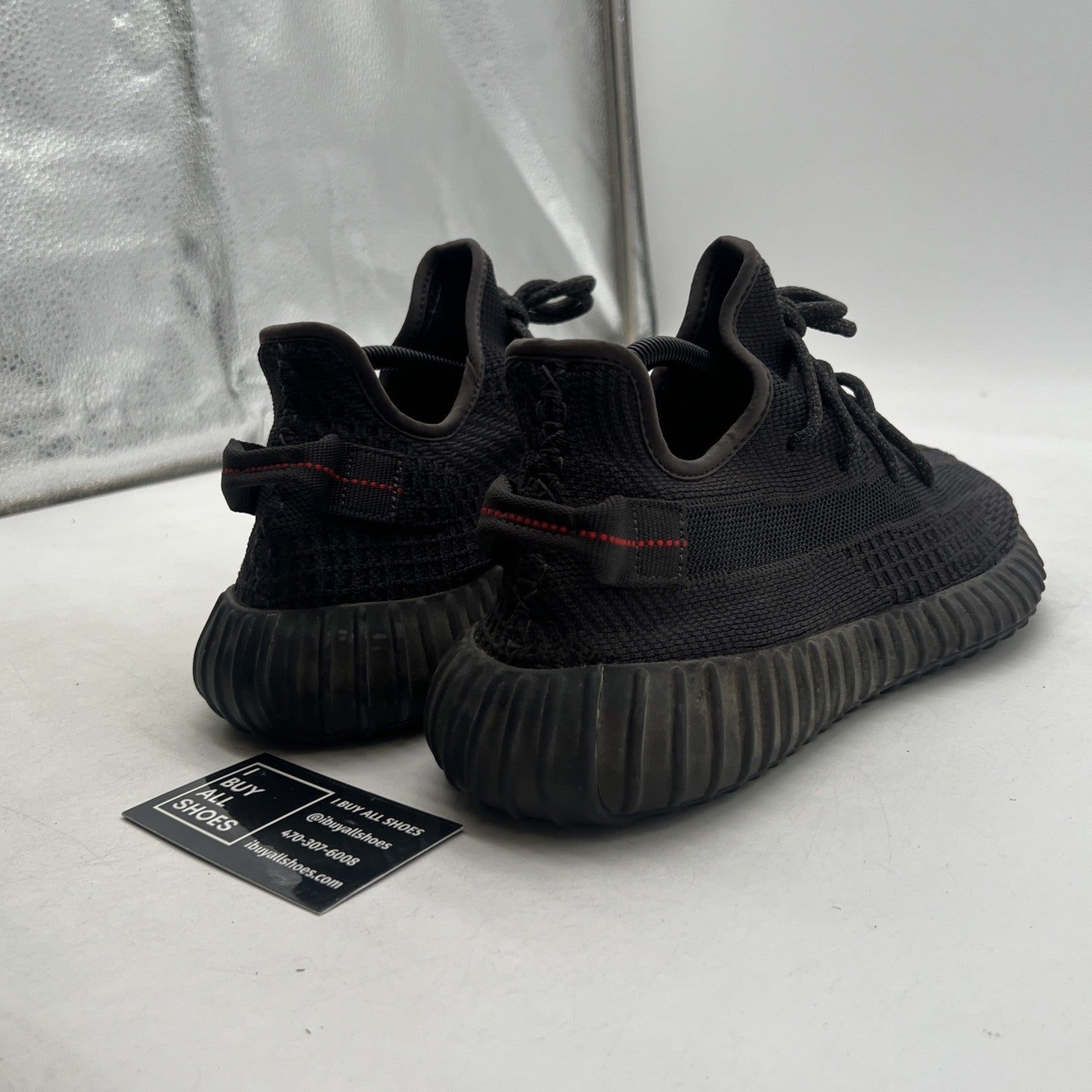 Size 9.5 - adidas Yeezy Boost 350 V2 Low Black Non-Reflective (FU9006)