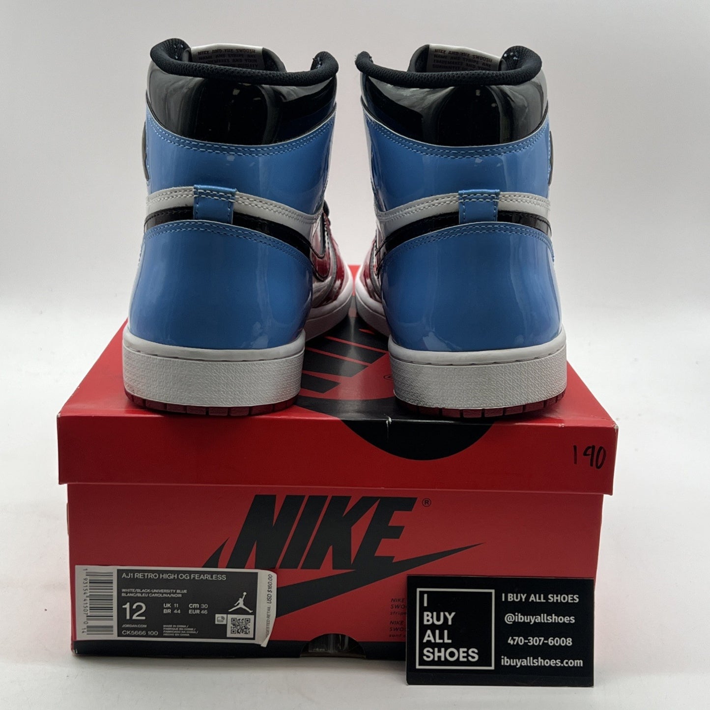 Size 12 - Air Jordan 1 Retro OG High Fearless (CK5666-100)