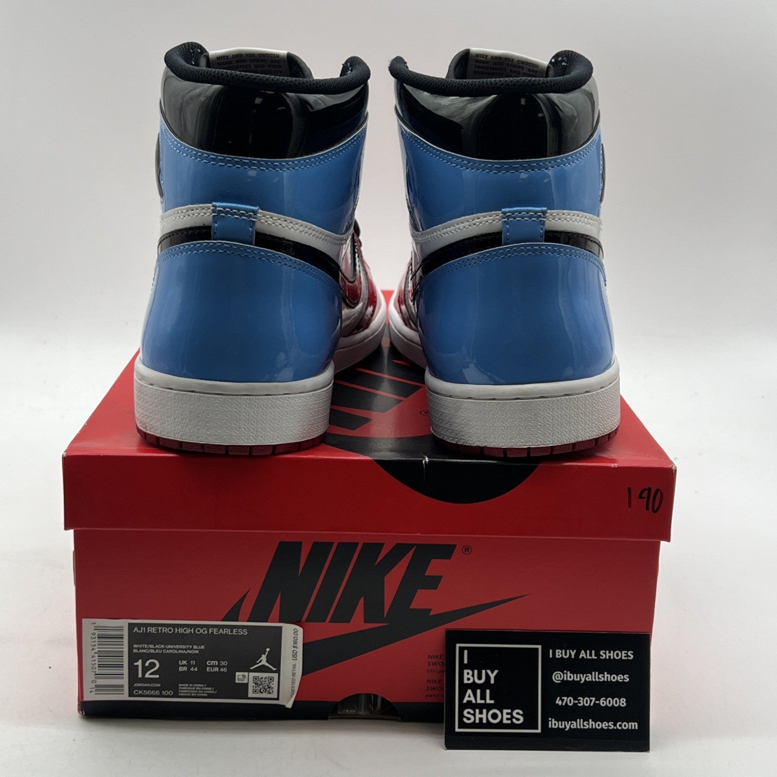 Size 12 - Air Jordan 1 Retro OG High Fearless (CK5666-100)