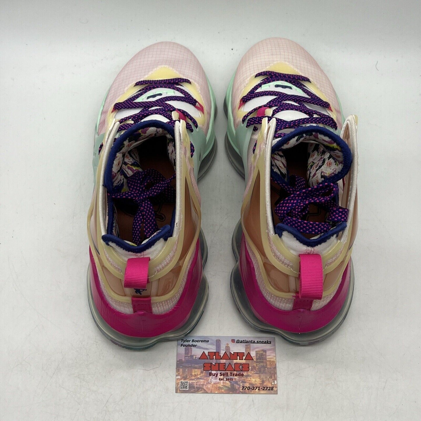 Size 13 - Nike LeBron 19 EP Valentine's Day Mint Purple Pink Blue (DH8459-900)