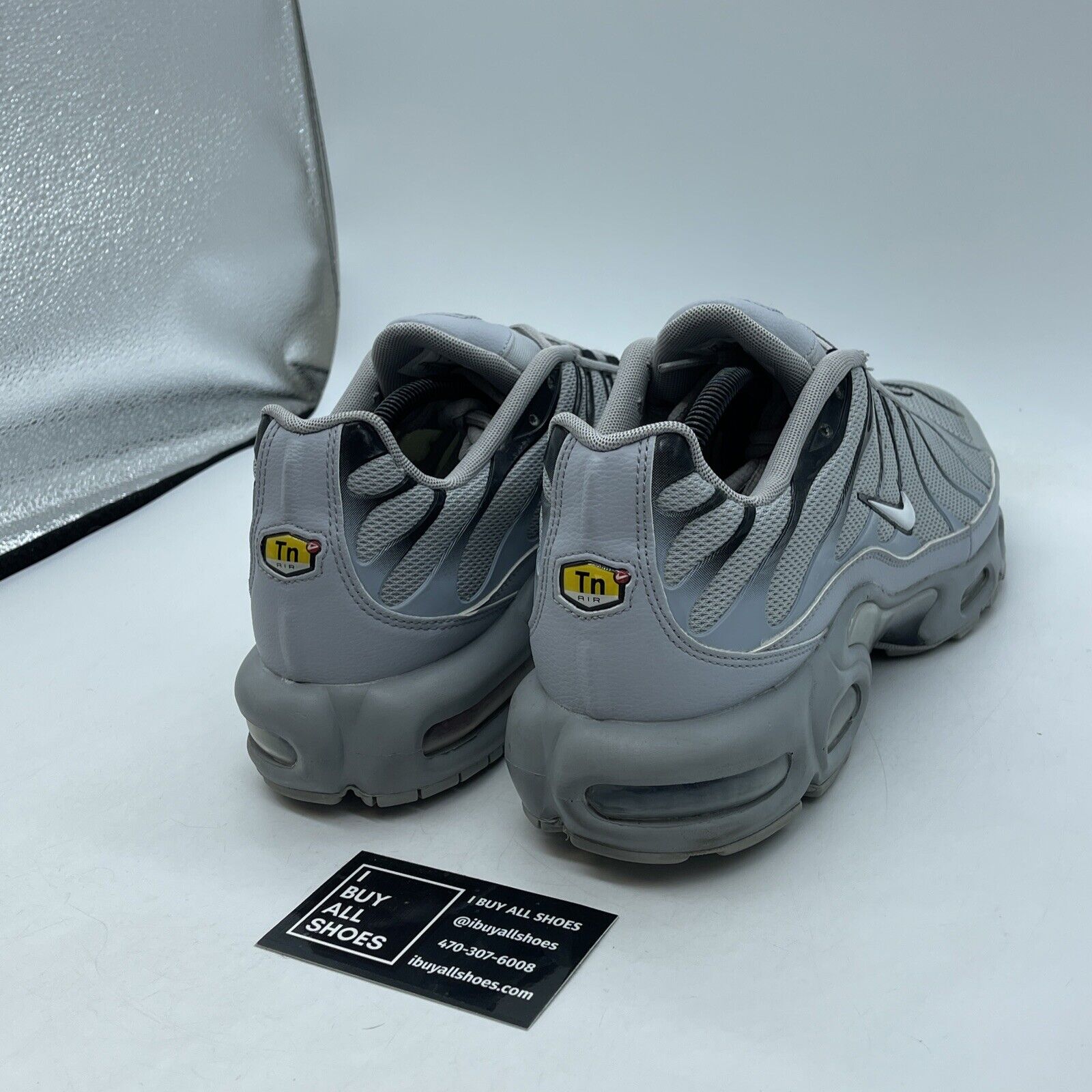 Size 12 - Nike Air Max Plus TN Wolf Grey Black Suede Leather (852630-021)