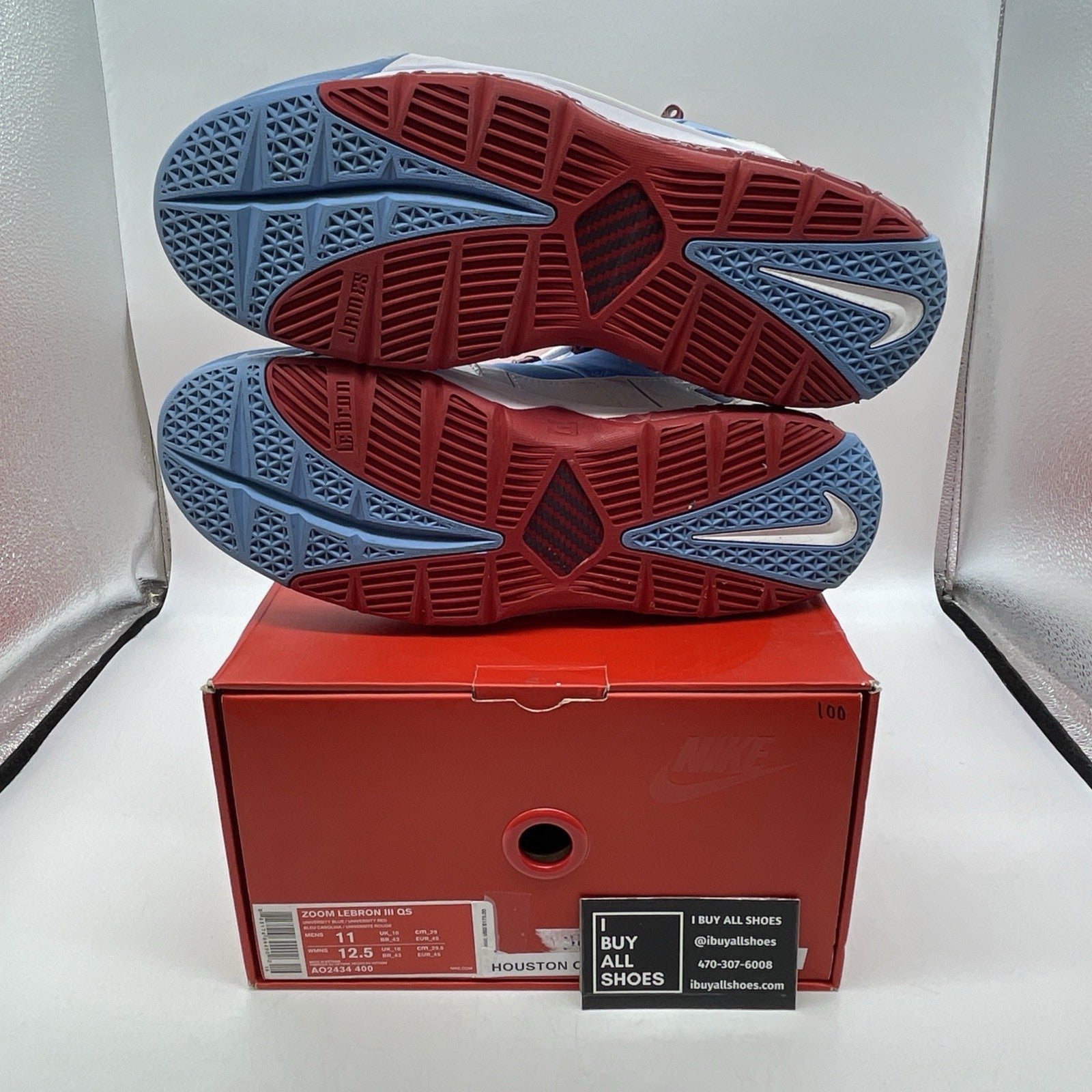 Size 11 - Nike Zoom LeBron 3 Houston Oilers (AO2434-400)