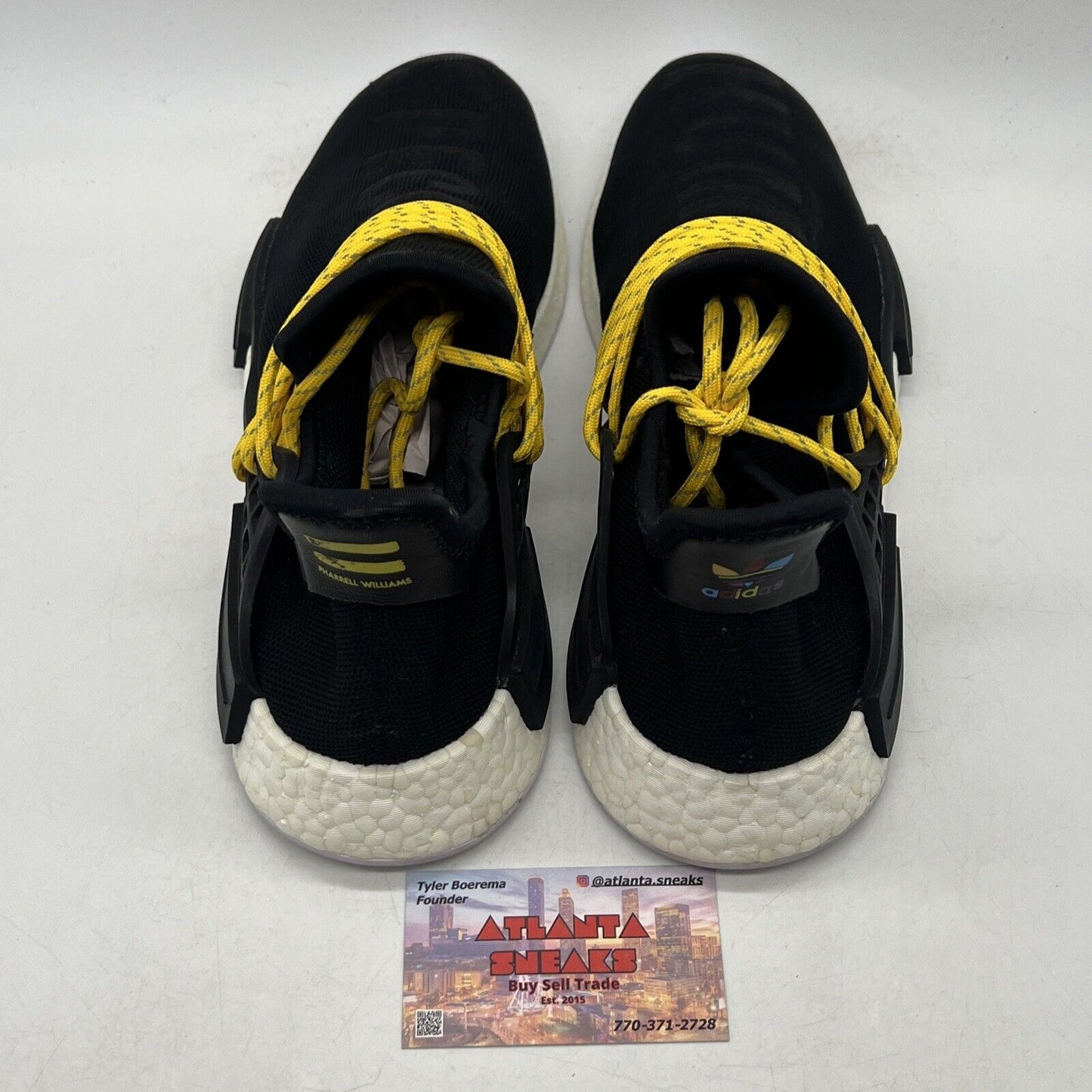 Size 12 - adidas Pharrell x NMD Human Race Core Black Yellow (BB3068)