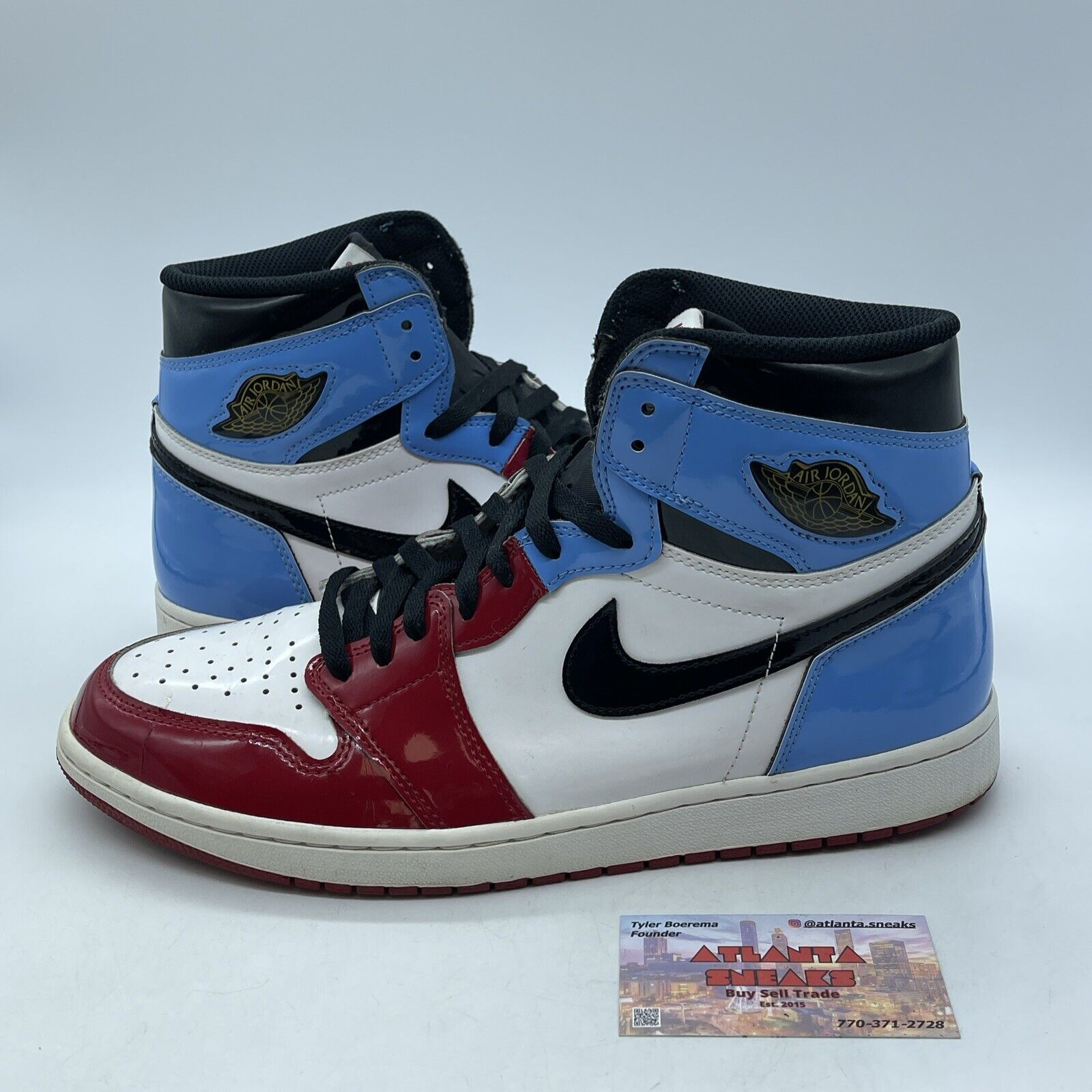 Size 12 - Jordan 1 Retro OG High Fearless Blue Red White Leather (CK5666-100)