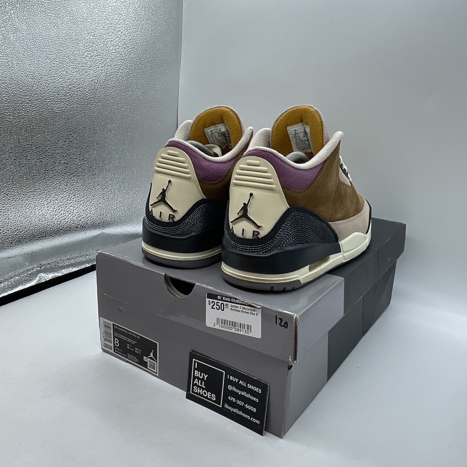 Size 8 - Air Jordan 3 Retro SE Winterized Brown Pink Black Suede (DR8869-200)