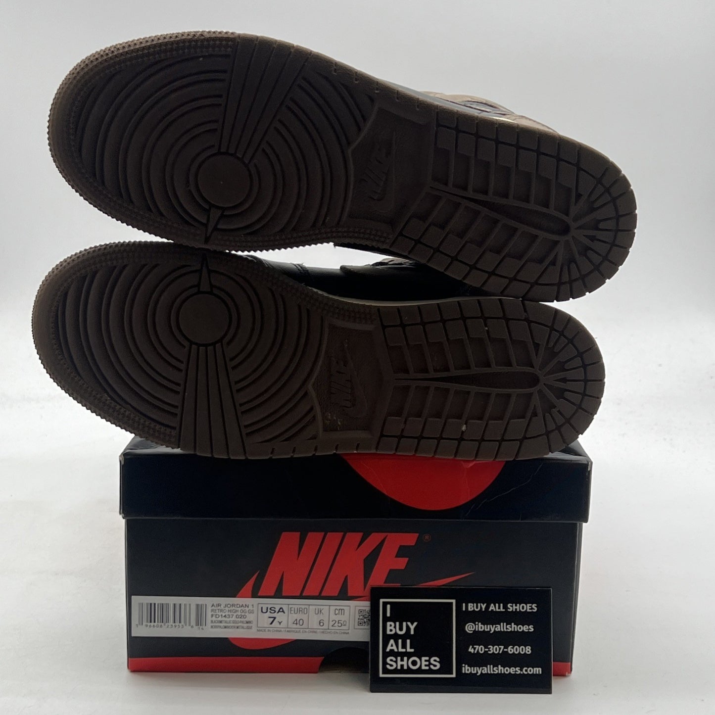 Size 7Y - Air Jordan 1 High Retro OG Palomino (FD1437-020)