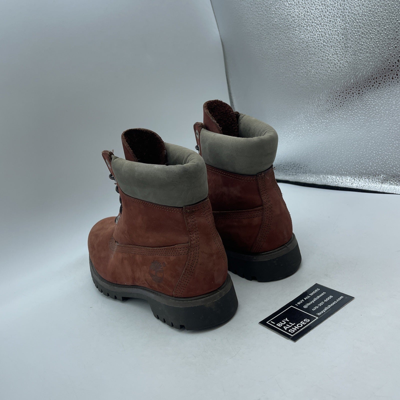 Size 9 - Timberland 15013 Combat Boots Brick Brown Leather