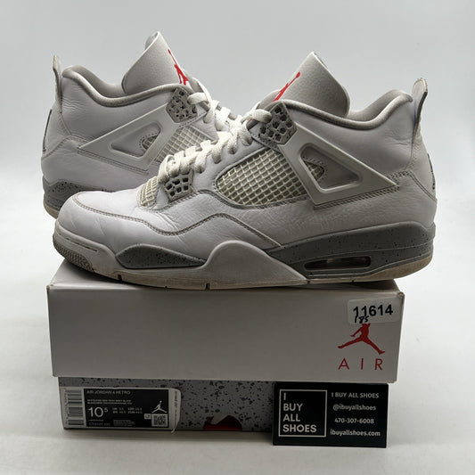 Size 10.5 - Air Jordan 4 Retro Mid White Oreo (CT8527-100)