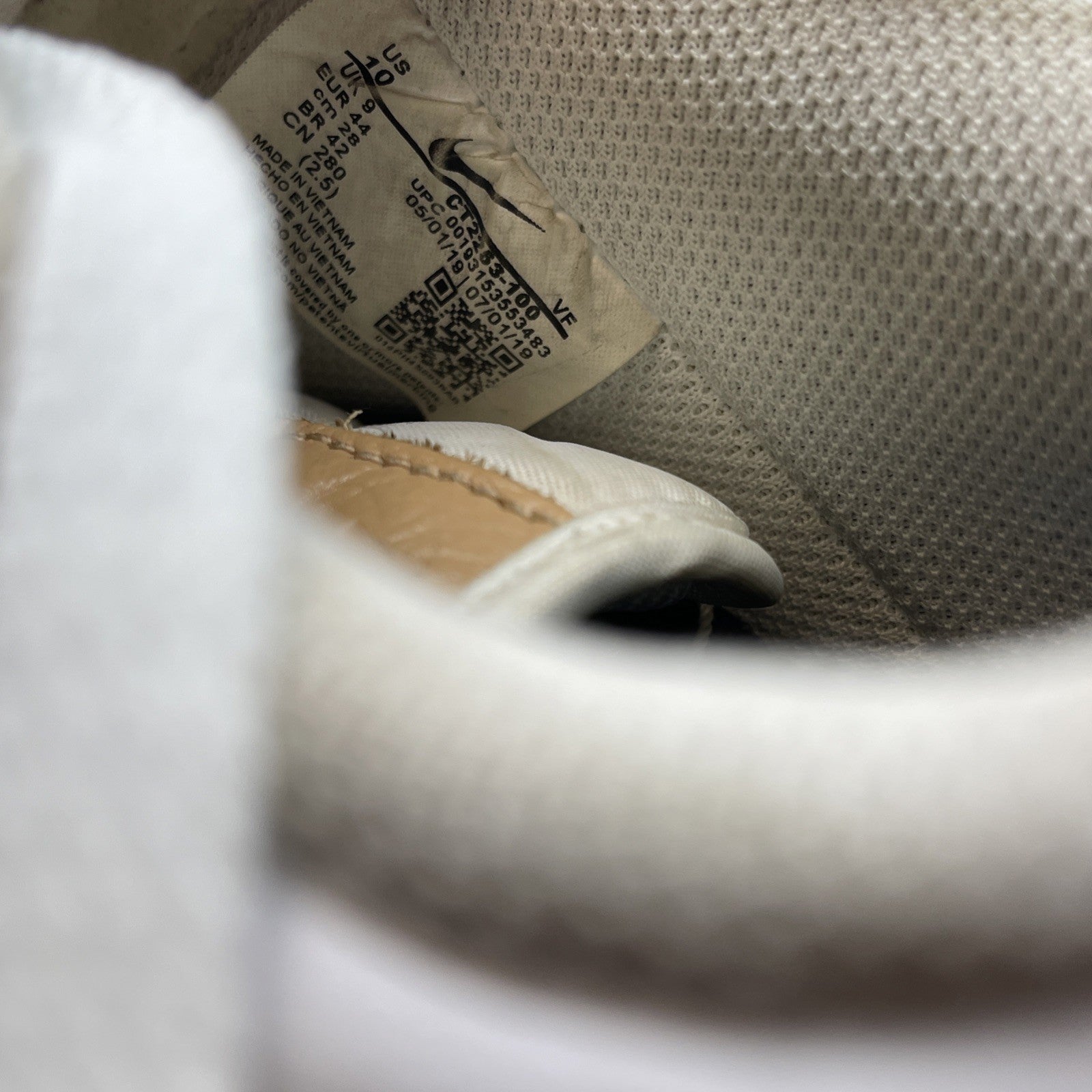 Size 10 - Nike Air Force 1 '07 LV8 Low Removable Swoosh White Vachetta Tan