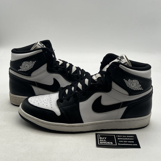 Size 12 - Air Jordan 1 Retro OG 2014 High Black White (555088-010)